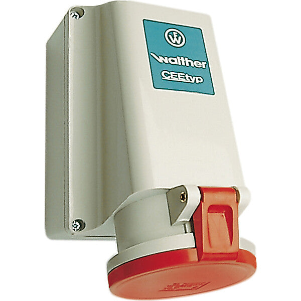 WALTHER-WERKE Wandsteckdose 63A 5p. 400V 6h IP44 161