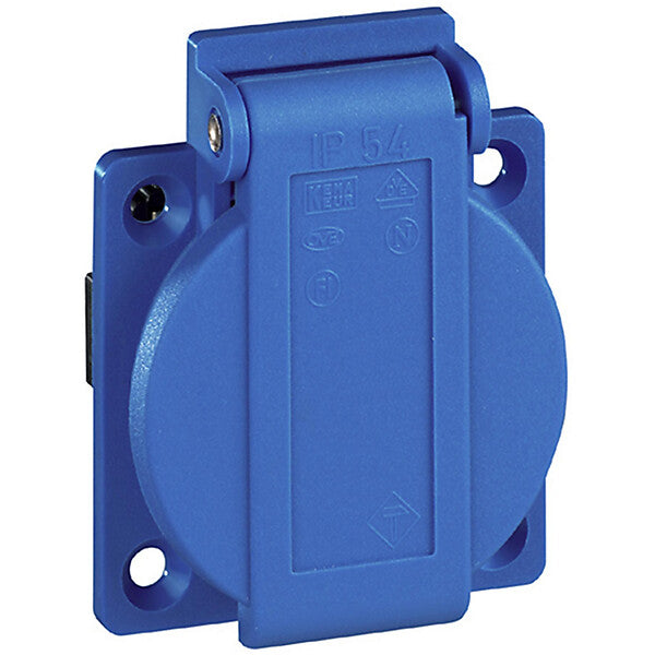 WALTHER-WERKE Schutzkontaktsteckdose 16A230V2P+E IP54 bl 10003