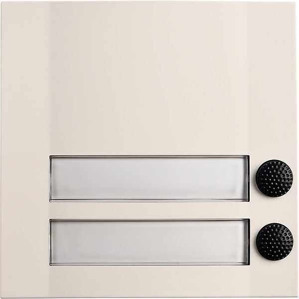 Urmet Klingeltaster 2fach 90x90x18,5mm, ws/sw DOMOLUX DUO WS/SW