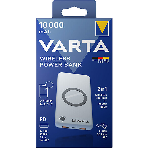 VARTA Wireless Power Bank 10000mA+Ladekabel 57913