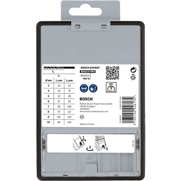 Bosch Elektrowerkzeuge PRO Wood Holzspiralbohrer Set. 8-tlg. 2607010533