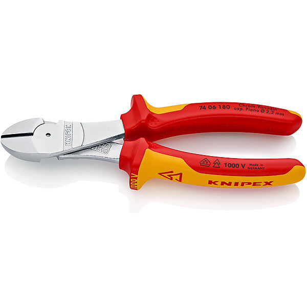 KNIPEX Kraft-Seitenschneider isoliert, 180mm 74 06 180