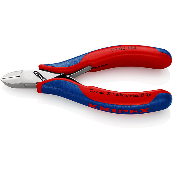 KNIPEX Elektronik-Seitenschneider spiegelpoliert,115mm 77 02 115
