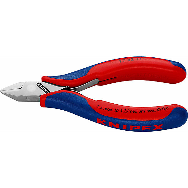 KNIPEX Elektronik-Seitenschneider spiegelpoliert,115mm 77 42 115
