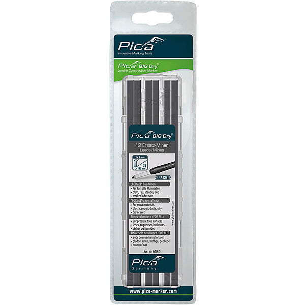 Pica BIG DRY Ersatzminen-Set FOR ALL graphit 6030 (VE12)