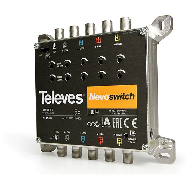 Televes Verstärker 5-fach 5-15dB f.MSNEVO o.NT MS510VGQ