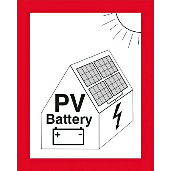 CIMCO Brandschutzzeichen Hinw. PV-Anl+Batt 182798