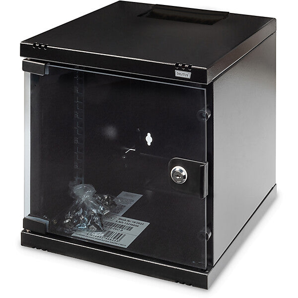 DIGITUS Wandschrank 6HE RAL9005 300mm tief DN-10-06U-B