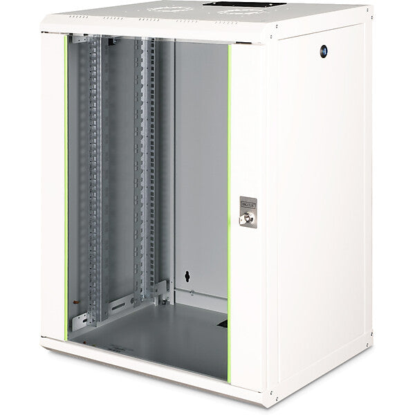 DIGITUS 19" Wandschrank m. Glastür, RAL7035 DN-19 16-U