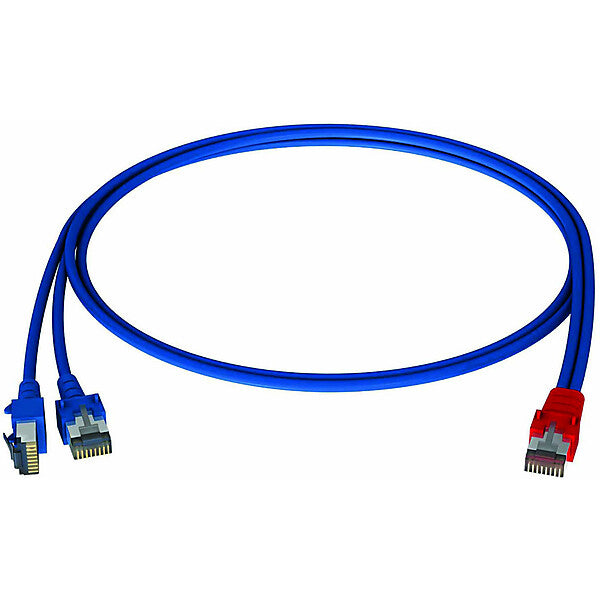 homeway Y-Patchkabel LAN/LAN bl/bl 0,5m HCAHNG-B2103-A005
