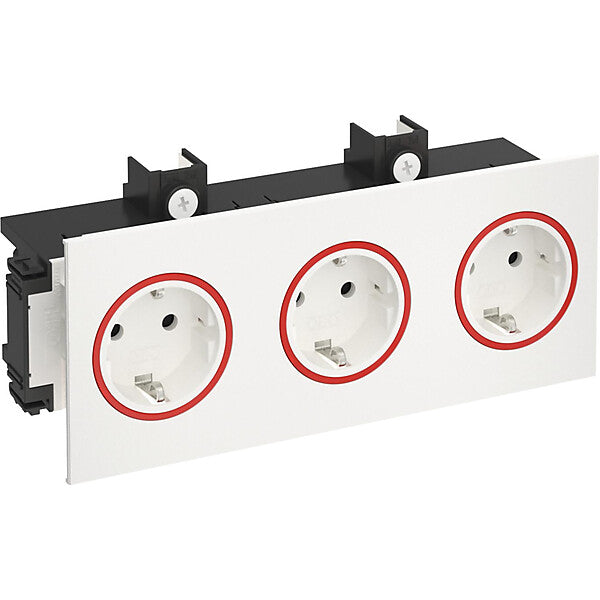 OBO Steckdose 3-fach SIGNA IN rws BRK 3STD rws/rt