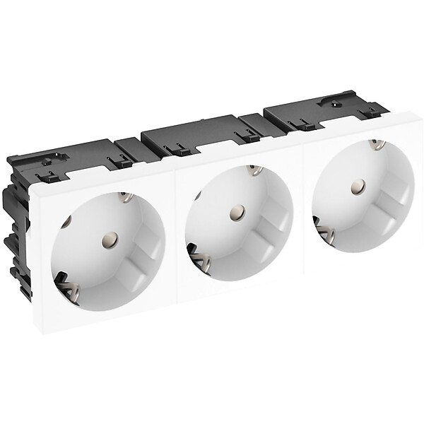 OBO Steckdose 33 Grad, 3-fach Schutzkontakt,Con.45 STD-D3SC RW3