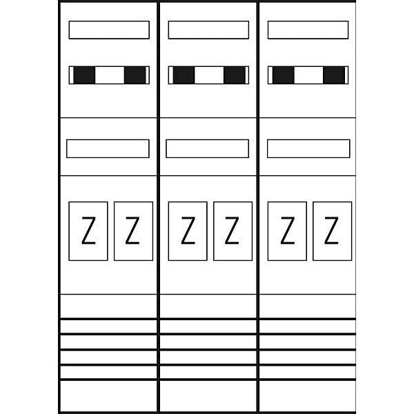 ABN Zählerplatz eHZ 6Z EZ37160