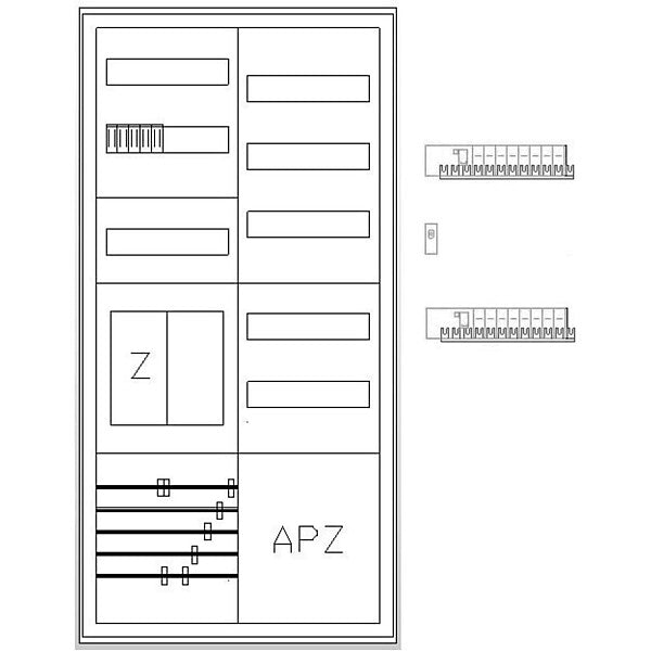 ABN Zählerschrank eHZ 1Z 1R 1V1APZ S27EB111V2S