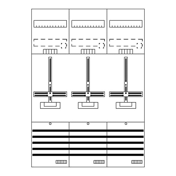 STRIEBEL & JOHN Zählerfeld 7RE 3Z vorverdrahtet DF37G3
