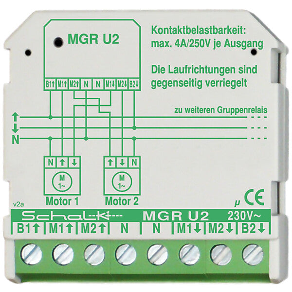 Schalk Motor-Gruppen-Relais 230VAC,2W,5A MGR U2