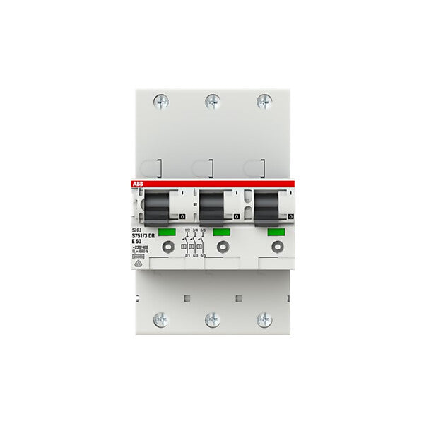 ABB Haupleitungsschutzschalter 50A E 25kA 3x1P S751/3DR-E50