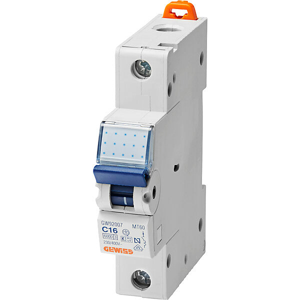GEWISS Leitungsschutzschalter B16A, 1P, 10KA GW92508