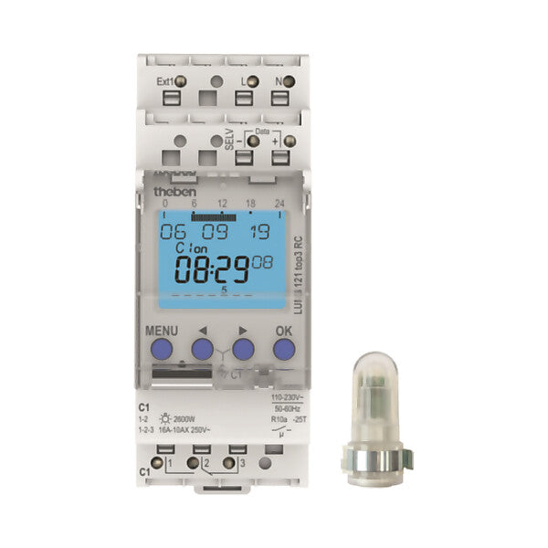Theben Dämmerungsschalter m.Aufbaulichtsensor LUNA 121 top3 RC AL