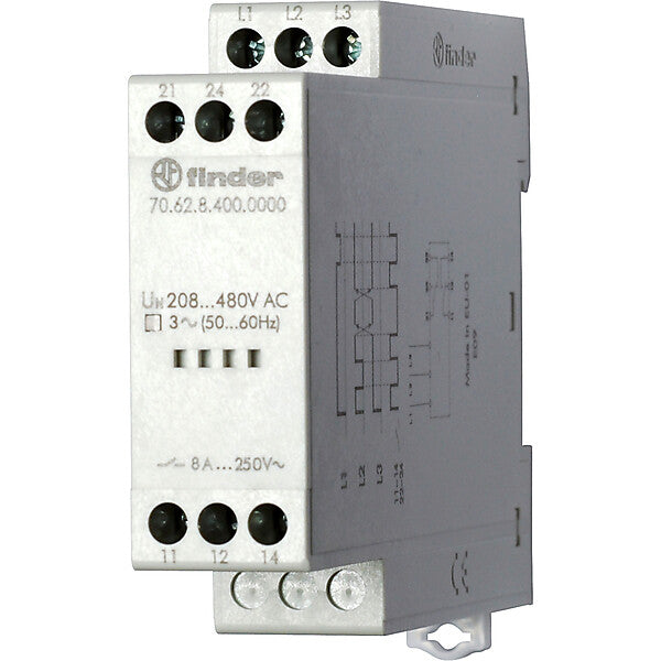 Finder 3-Phasenüberwachung 400V,2 Wechsler 8A 70.62.8.400.0000