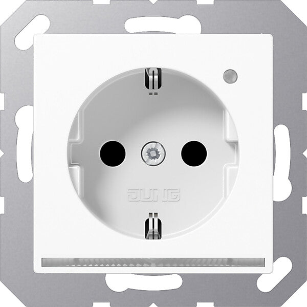 JUNG SCHUKO-Steckdose 16A 250V LED-Orient.licht ws A 1520-O WW LNW