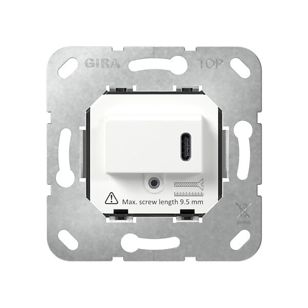 Gira USB-Spannungsversorgung Typ C Einsatz Weiß 236200