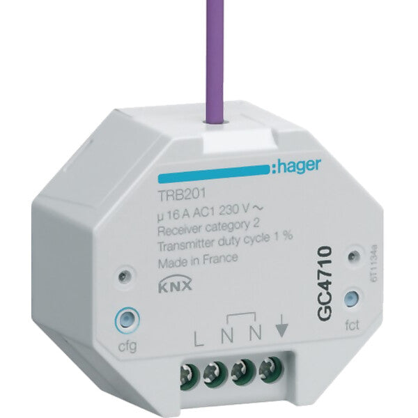 Hager Funk KNX UP Ausgang 1fach,16A,quicklink TRB201