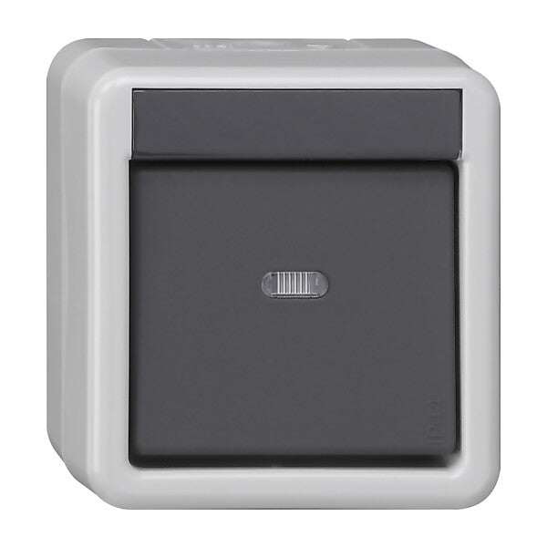 Gira KNX Taster BA 1fach grau AP 1Punkt 515130