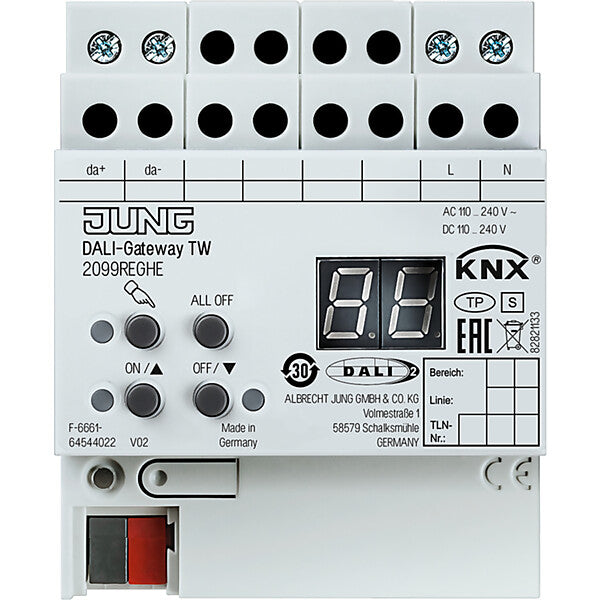 JUNG KNX DALI-Gateway TW REG 4 TE 2099 REGHE