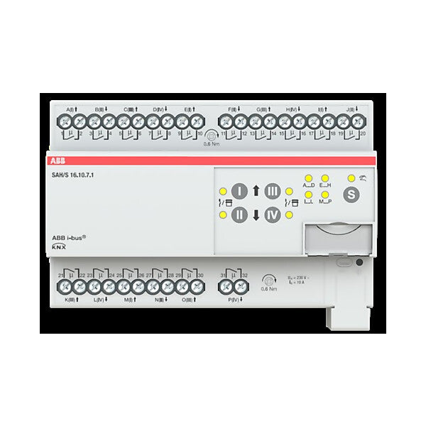 ABB Schalt-/Jalousieaktor 16fach 10A, REG SAH/S16.10.7.1