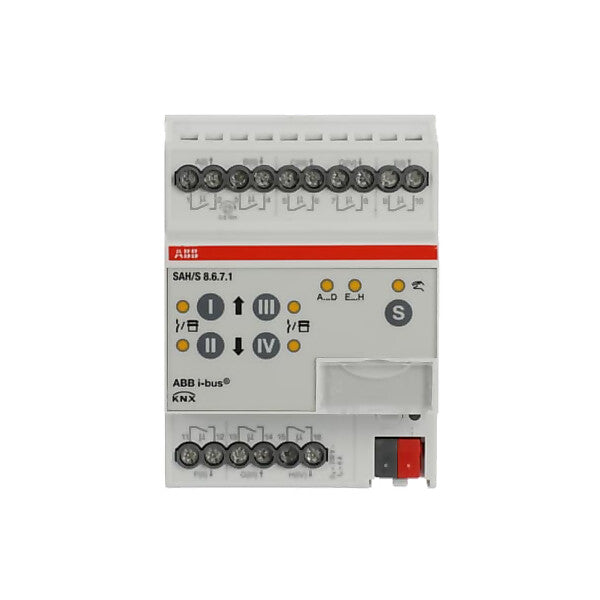 ABB Schalt-/Jalousieaktor 8fach 6A, REG SAH/S8.6.7.1