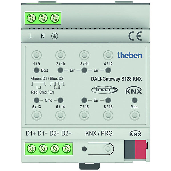 Theben Schnittstelle 2-Kanal DALI-Gateway S128KNX