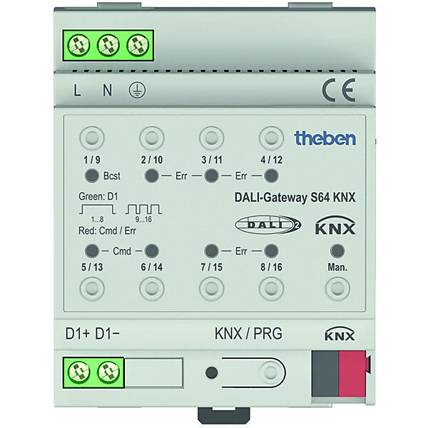 Theben Schnittstelle 1-Kanal DALI-Gateway S64 KNX