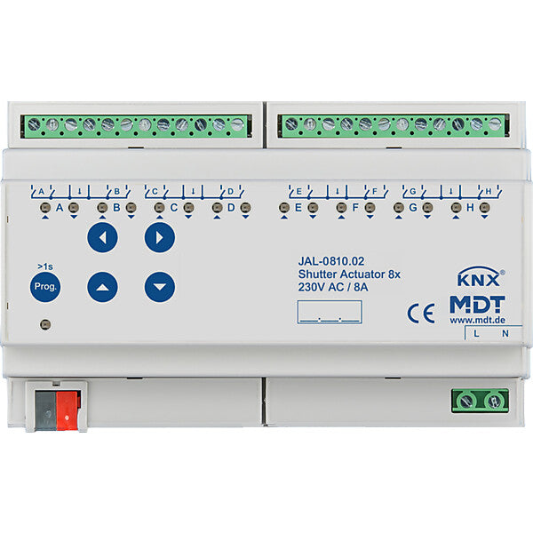 MDT technologies Jalousieaktor 8-fach REG, 10A, 230VAC JAL-0810.02