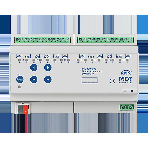 MDT technologies Jalousieaktor 8-fach REG, 8A, 24VDC JAL-0810D.02