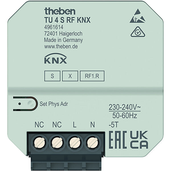 Theben Funk-Tasterschnittstelle 4-fach TU 4 S RF KNX