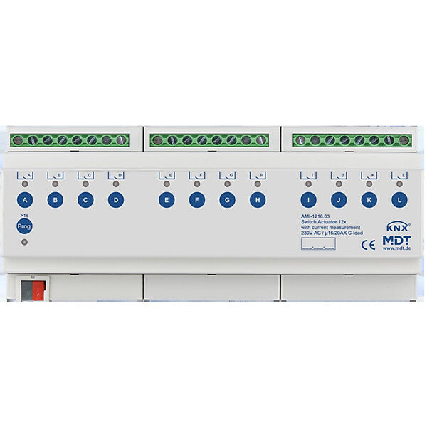 MDT technologies Schaltaktor 12-fach, 12TE, REG AMI-1216.03