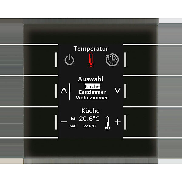 MDT technologies Glas Bedienzentrale Smart mit Farbdisplay,sw BE-GBZS.01S
