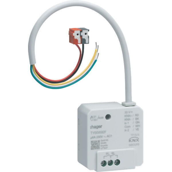 Hager Schalt/Jalousieausgang KNX,2/1f,2Eing UP,6A TYBS692F
