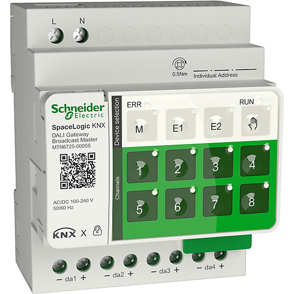 Schneider Electric SpaceLogic KNX DALI Broadcast Master MTN6725-0005S