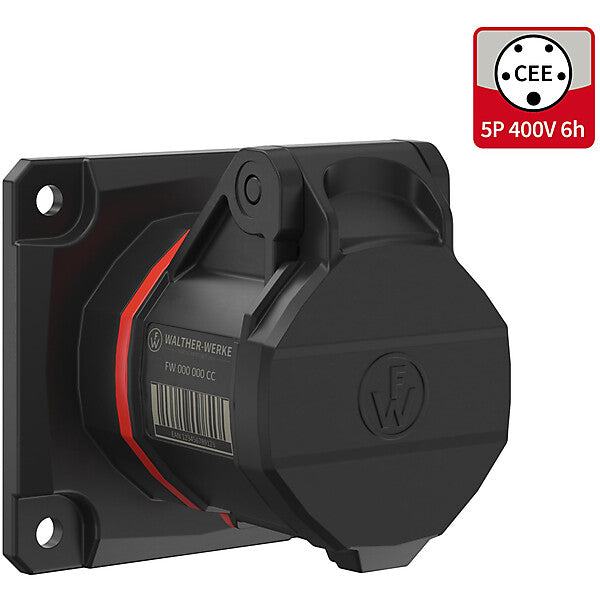 WALTHER-WERKE CEE NEO Anbaudose gerade 16A 5P 6h IP54 FW410506SK