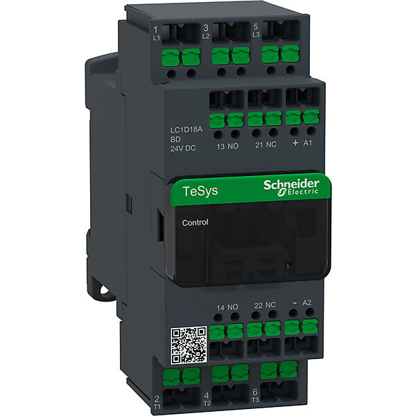 Schneider Electric Schütz 3P 18A Ac3 24V Dc Snapin LC1D18ABD