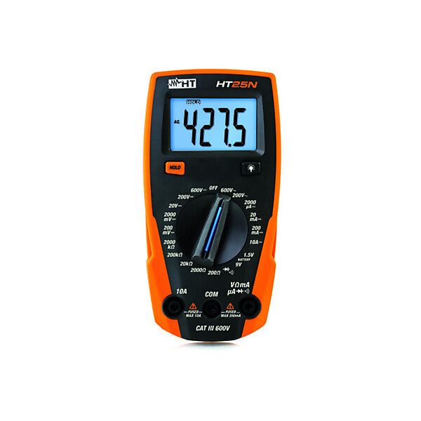 HT Instruments Kompaktes Multimeter mit Batterietester HT25N