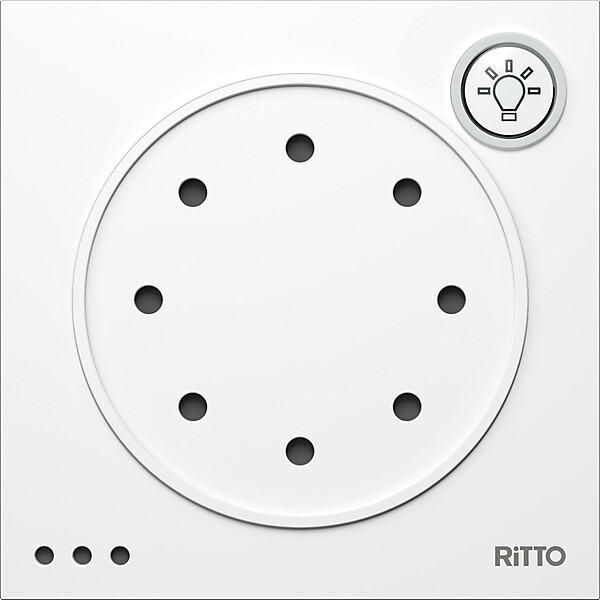 RITTO Portier Türsprechmodul ws m.Lichta.95x95x33mm 1876070