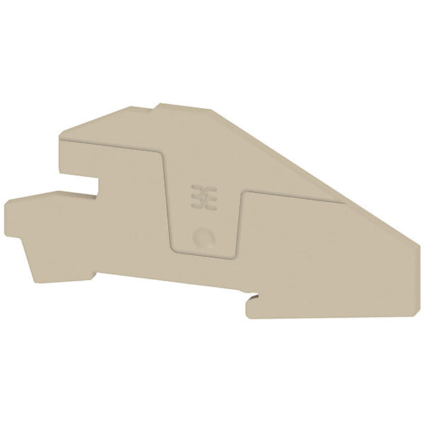 Weidmüller Abschlussplatte Klemmen, beige AEP ITB 4 BB