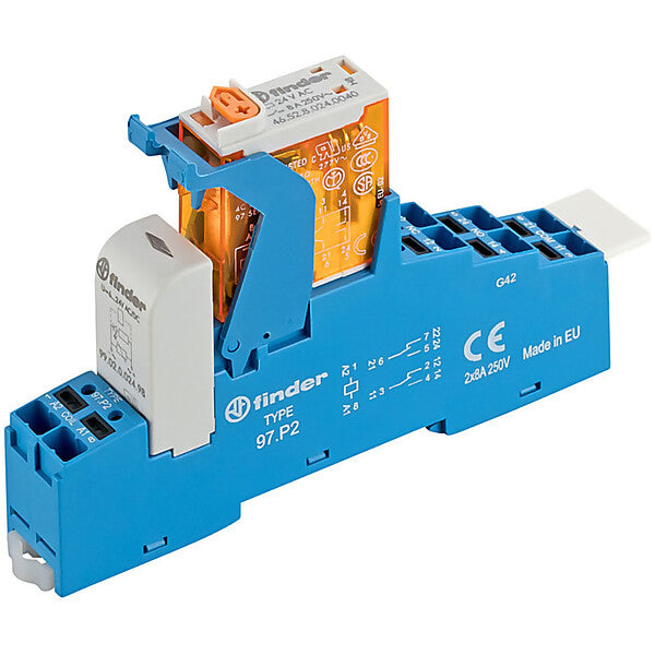 Finder Koppelrelais 2 Wechsler 8A 4C.P2.8.024.0060