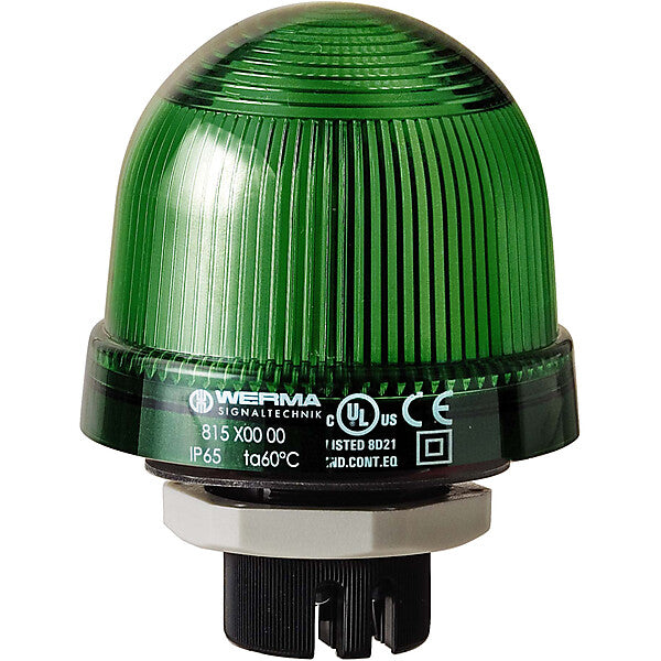 WERMA LED Dauerleuchte 24VAC/DC gn 81620055