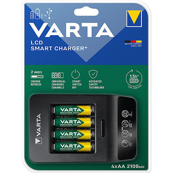 VARTA LCD Smart Charger+ 4xAA 56706 2100mAh 57684101441