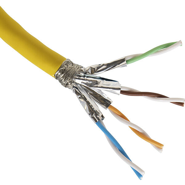 Excel Netw Datenkabel Kat.7A gelb 4P S/FTP AWG23 100-910-Dca-T1000