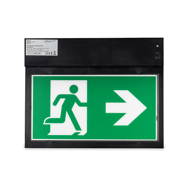 H1 SOLUTIONS Rettungszeichenleuchte UnlimitedMAT3Hblack